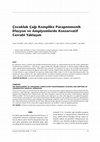 Research paper thumbnail of ocukluk Çaği Komplike Parapnömonik Efüzyon ve Ampiyemlerde Konservatif Cerrahi Yaklaşim