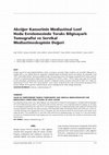 Research paper thumbnail of Akciğer Kanserinin Mediastinal Lenf Nodu Evrelemesinde Toraks Bilgisayarli Tomografisi ve Servikal Mediastinoskopinin Değeri