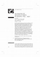 Research paper thumbnail of AN ANALYSIS OF SEX RATIO AT BIRTH IN CROATIA 19462007