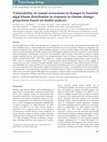 Research paper thumbnail of Vulnerability of coastal ecosystems to changes in harmful algal bloom distribution in response to climate change: Projections based on model analysis