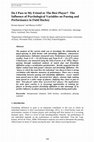 Research paper thumbnail of Do I Pass to My Friend or The Best Player? The Influence of Psychological Variables on Passing and Performance in Field Hockey