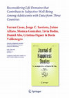 Research paper thumbnail of Casas, F., Castellá-Sarriera, J., Alfaro, J., González, M., Bedin, Abs da Cruz, D., Figuer, C., Valdenegro, B. (2015) Reconsidering life domains that contribute to subjective well-being among adolescents with data from three countries, J Happiness Stud 16:491-513.