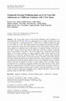 Research paper thumbnail of Casas, F., Sarriera, J., Alfaro, J., González, M., Malo, et al (2012) Testing the Personal Wellbeing Index on 12–16 Year-Old Adolescents in 3 Different Countries with 2 New Items, Social indicators research, 105:461–482.