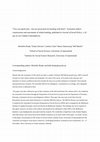 Research paper thumbnail of “You can spend time…but not necessarily be bonding with them”: Australian fathers’ constructions and enactments of infant bonding