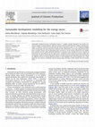 Research paper thumbnail of Sustainable development modelling for the energy sector