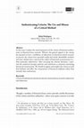 Research paper thumbnail of Authenticating Criteria: The Use and Misuse of a Critical Method (JSHJ 7 [2009])