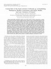 Research paper thumbnail of Central Role of the Early Colonizer Veillonella sp. in Establishing Multispecies Biofilm Communities with Initial, Middle, and Late Colonizers of Enamel