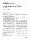 Research paper thumbnail of Distorted Cognitive Processing in Youth: The Structure of Negative Cognitive Errors and Their Associations with Anxiety