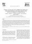 Research paper thumbnail of Changes in social fears across childhood and adolescence: Age-related differences in the factor structure of the Fear Survey Schedule for Children-Revised