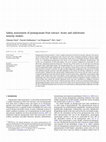 Research paper thumbnail of Safety assessment of pomegranate fruit extract: Acute and subchronic toxicity studies