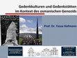 Research paper thumbnail of Gedenkkulturen und Gedenkstätten im Kontext des osmanischen Genozids