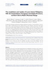 Research paper thumbnail of The amphibians and reptiles of Luzon Island, Philippines, VIII: the herpetofauna of Cagayan and Isabela Provinces, northern Sierra Madre Mountain Range