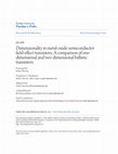 Research paper thumbnail of Dimensionality in metal-oxide-semiconductor field-effect transistors: A comparison of one-dimensional and two-dimensional ballistic transistors