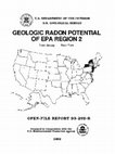 Research paper thumbnail of GEOLOGIC RADON POTENTIAL OF EPA REGION 2 OPEN-FILE REPORT 93-292-B