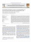 Research paper thumbnail of Time dependent degradation of mixture of structurally different azo and non azo dyes by using Galactomyces geotrichum MTCC 1360