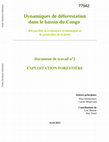 Research paper thumbnail of Dynamiques de deforestation dans le bassin du Congo : exploitation forestiere