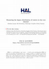 Research paper thumbnail of Measuring the degree distribution of routers in the core internet