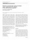 Research paper thumbnail of Biomimetic chromatographic analysis of selenium species: Application for the estimation of their pharmacokinetic properties