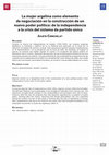 Research paper thumbnail of La mujer argelina como elemento de negociación en la construcción de un nuevo poder político: de la independencia a la crisis del sistema de partido único | Algerian women as a bargaining chip in the construction of a new political power