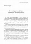 Research paper thumbnail of La praxis psychanalytique, une poétique de l’improvisation