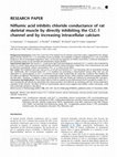 Research paper thumbnail of Niflumic acid inhibits chloride conductance of rat skeletal muscle by directly inhibiting the CLC-1 channel and by increasing intracellular calcium