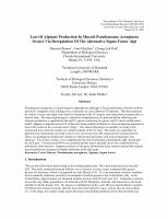 Research paper thumbnail of Loss of alginate production in mucoid Pseudomonas aeruginosa occurs via deregulation of the alternative sigma factor AlgT