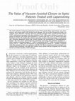 Research paper thumbnail of The value of vacuum-assisted closure in septic patients treated with laparostomy