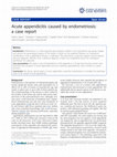 Research paper thumbnail of Acute appendicitis caused by endometriosis: a case report