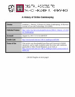 Research paper thumbnail of History of Online Gatekeeping, A