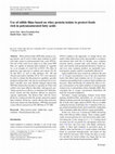 Research paper thumbnail of Use of edible films based on whey protein isolate to protect foods rich in polyunsaturated fatty acids