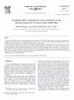 Research paper thumbnail of Combined effect of plasticizers and surfactants on the physical properties of starch based edible films