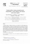 Research paper thumbnail of Employability during unemployment: Adaptability, career identity and human and social capital