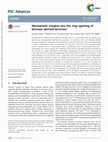 Research paper thumbnail of Mechanistic insights into the ring-opening of biomass derived lactones