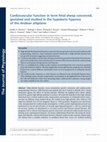 Research paper thumbnail of Cardiovascular function in term fetal sheep conceived, gestated and studied in the hypobaric hypoxia of the Andean altiplano