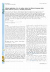 Research paper thumbnail of Efficient application of in vitro anther culture for different European winter wheat ( Triticum aestivum L.) breeding programmes