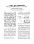 Research paper thumbnail of Closing Cluster Attack Windows Through Server Redundancy and Rotations