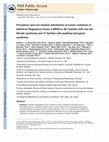 Research paper thumbnail of Prevalence and nonrandom distribution of exonic mutations in interferon regulatory factor 6 in 307 families with Van der Woude syndrome and 37 families with popliteal pterygium syndrome