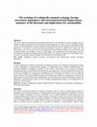 Research paper thumbnail of Andrew K. Jorgenson. 2016. The sociology of ecologically unequal exchange, foreign investment dependence and environmental load displacement: summary of the literature and implications for sustainability. Journal of Political Ecology 23: 334-349.