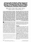 Research paper thumbnail of A propensity analysis of the impact of platelet glycoprotein IIb/IIIa inhibitor therapy on in-hospital outcomes after percutaneous coronary intervention