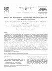 Research paper thumbnail of Mercury and methylmercury concentrations and loads in the Cache Creek watershed, California