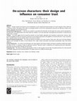 Research paper thumbnail of On-screen characters: their design and influence on consumer trust