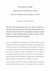 Research paper thumbnail of " The Proletariat is Missing " : Representations of the Proletariat in Cinema Interview with Ramin Alaei of farhangemrooz   (Iran)