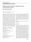 Research paper thumbnail of Influence of low levels of dietary aflatoxins on Eimeria tenella infections in broilers