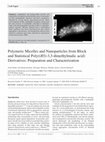 Research paper thumbnail of Polymeric Micelles and Nanoparticles from Block and Statistical Poly((RS)-3,3-dimethylmalic acid) Derivatives: Preparation and Characterization