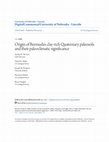 Research paper thumbnail of Origin of Bermuda's clay-rich Quaternary paleosols and their paleoclimatic significance