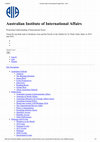 Research paper thumbnail of Chinese view of Australian foreign policy