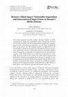 Research paper thumbnail of Bosnia's Third Space? Nationalist Separatism and International Supervision in Bosnia's Brčko District