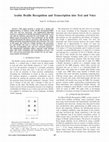 Research paper thumbnail of Arabic Braille Recognition and transcription into text and voice