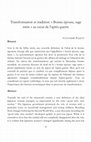 Research paper thumbnail of Alexandre Paquet - Transformation et tradition: « Bonne épouse, sage mère » au cœur de l‟après-guerre