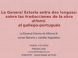 Research paper thumbnail of La General Estoria entre dos lenguas: sobre las traducciones de la obra alfonsí al gallego-portugués